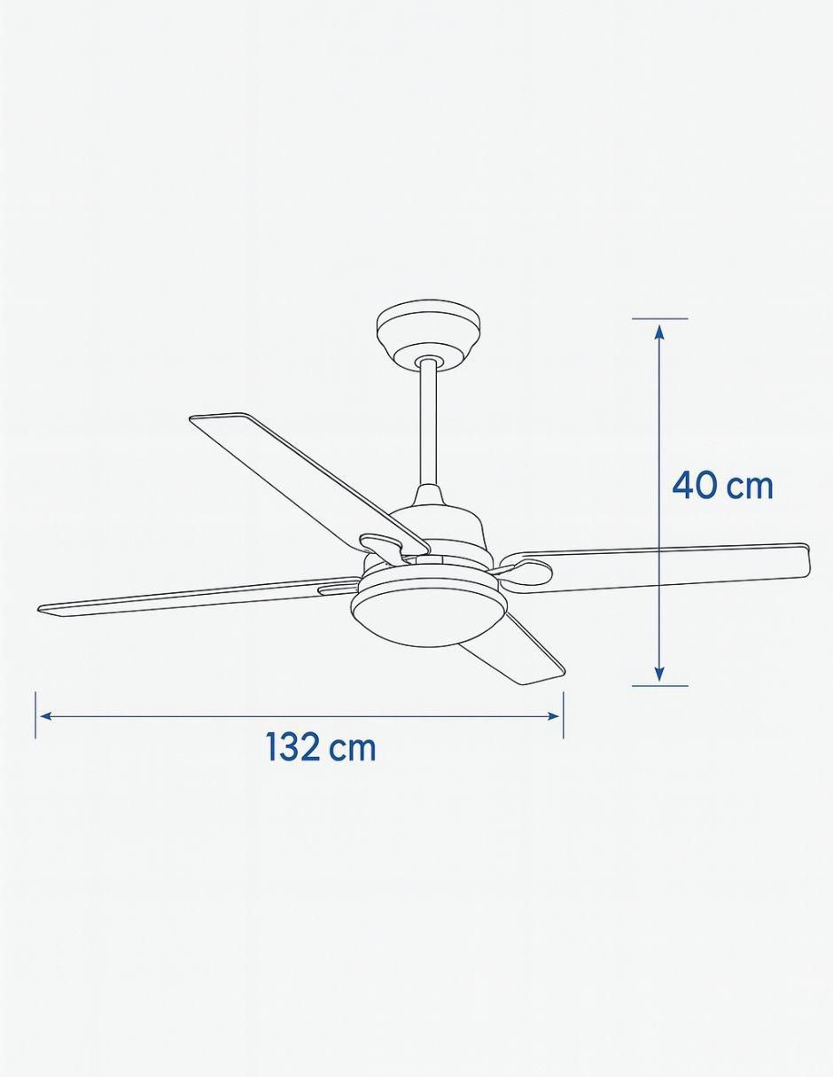 Ventilador de techo con control remoto 6 velocidades 4