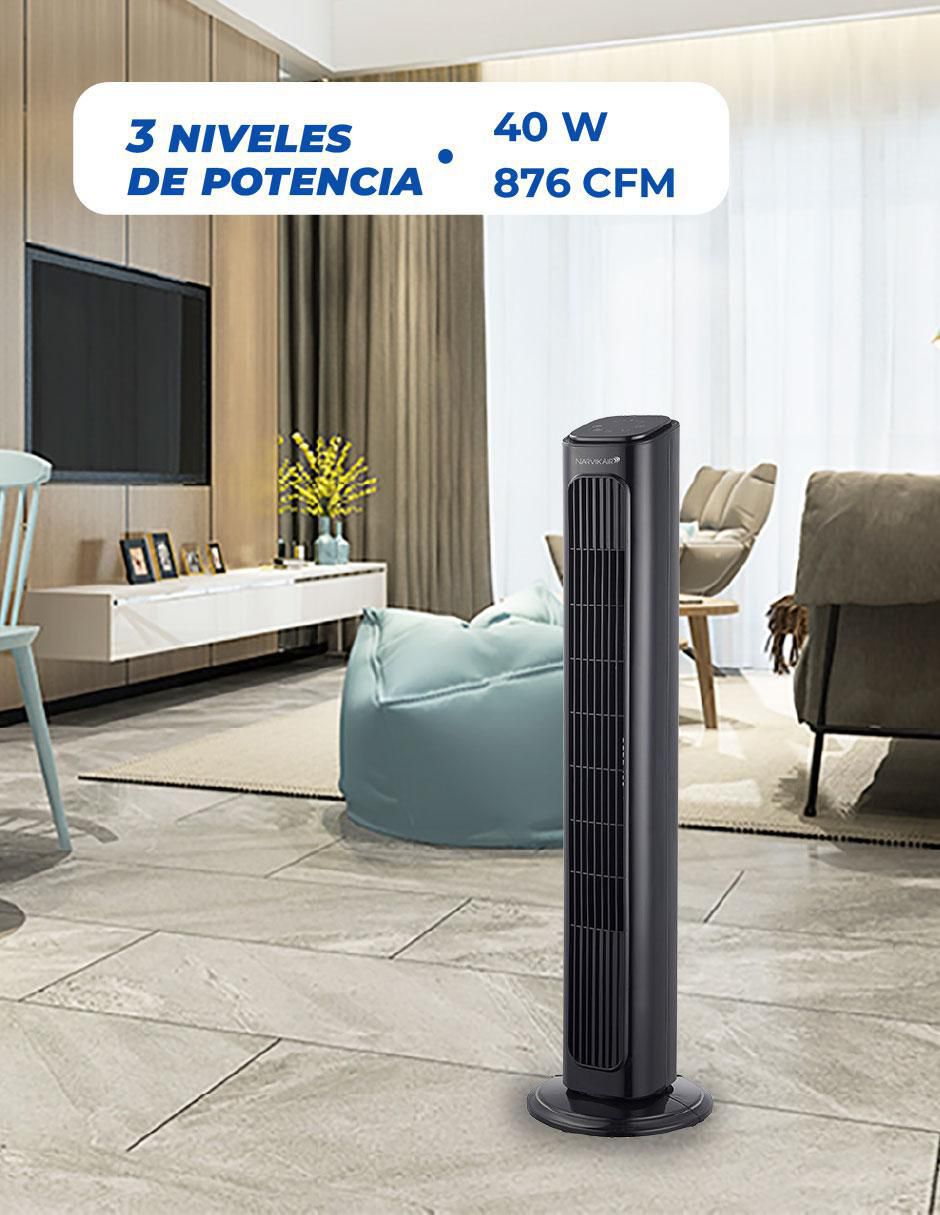 Ventilador de torre con control remoto 3 velocidades 3