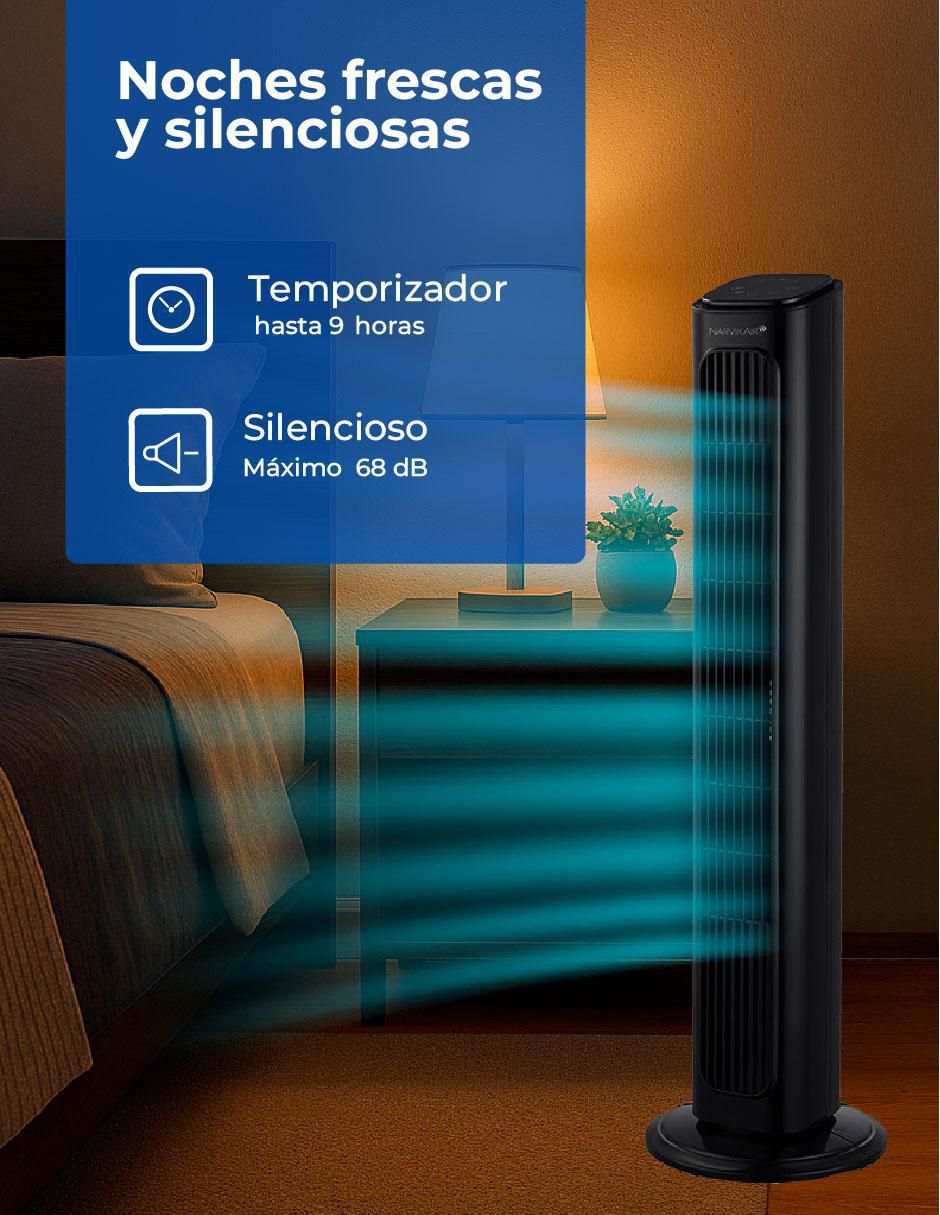 Ventilador de torre con control remoto 3 velocidades 6