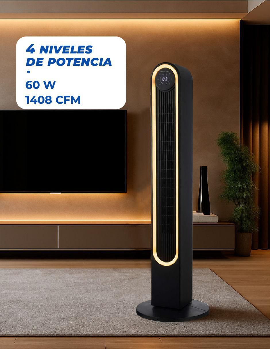 Ventilador de torre con control remoto 4 velocidades 4