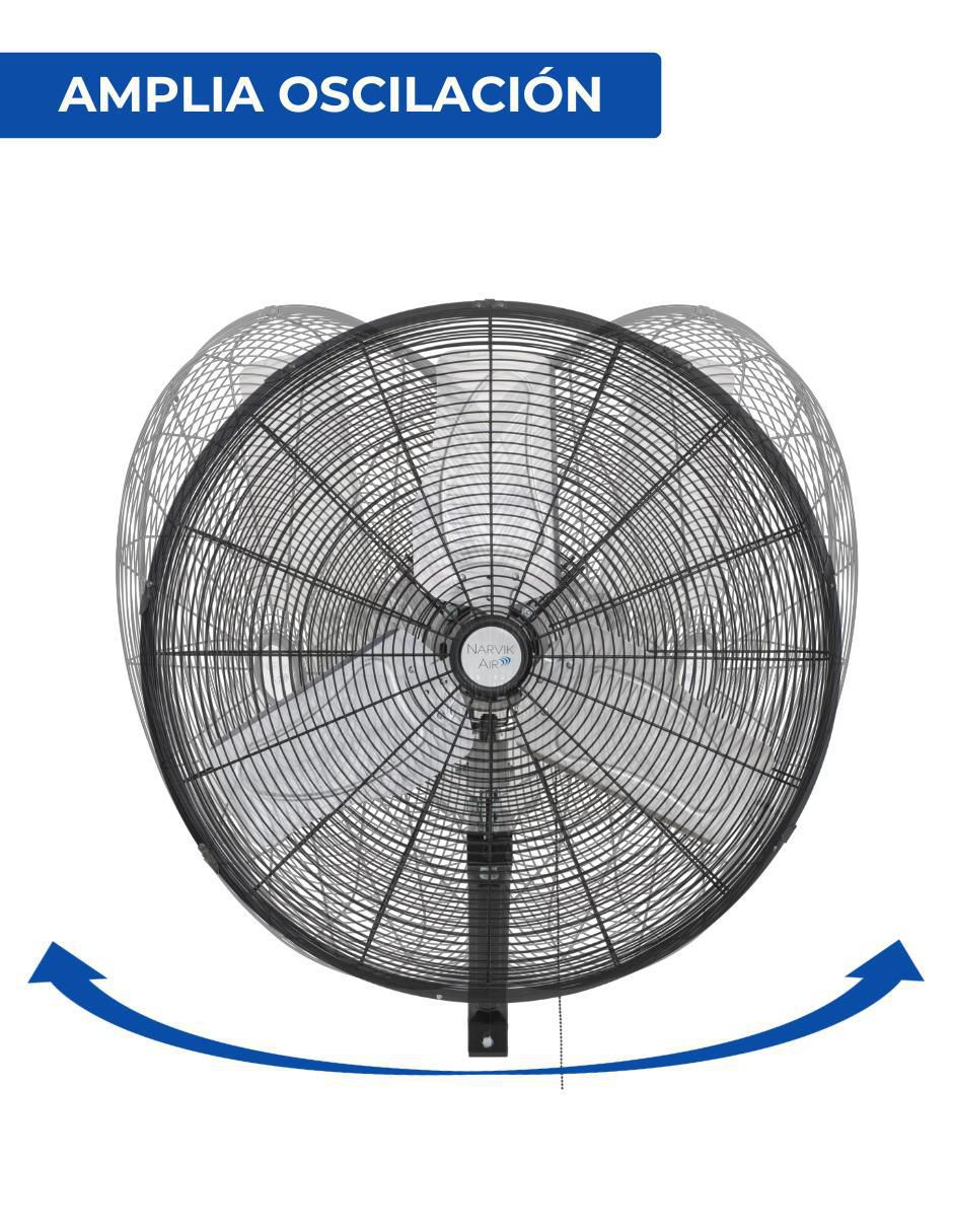 Ventilador de pared 3 velocidades 9