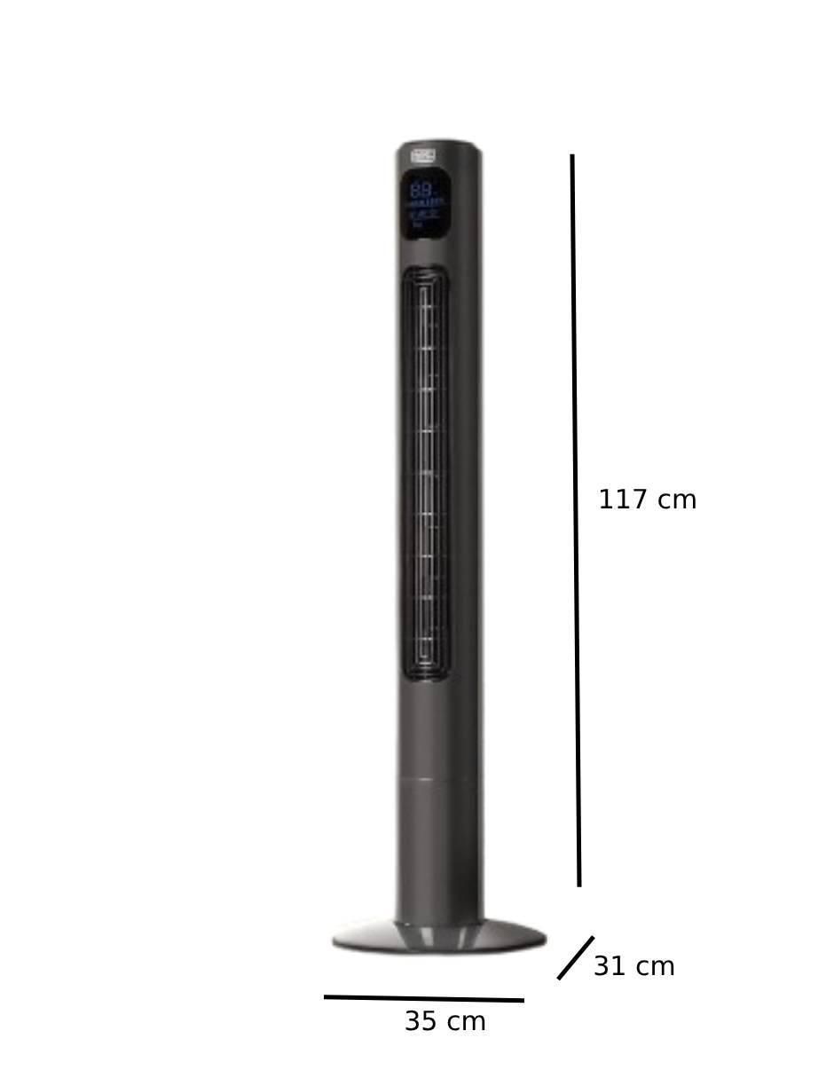 Ventilador de torre con control remoto 3 velocidades
