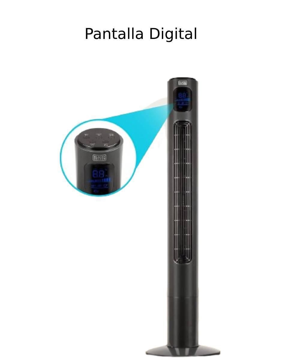 Ventilador de torre con control remoto 3 velocidades 5