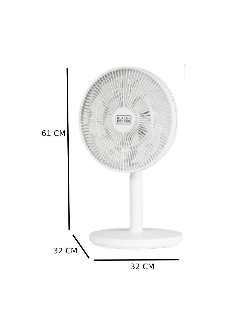 Ventilador de mesa con control remoto 3 velocidades 5