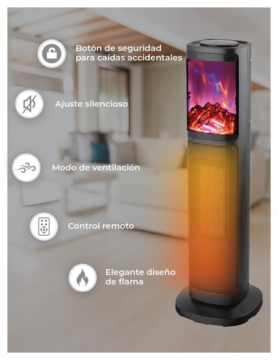 Calefactor torre cerámico eléctrico de 110 V - 127 V 4