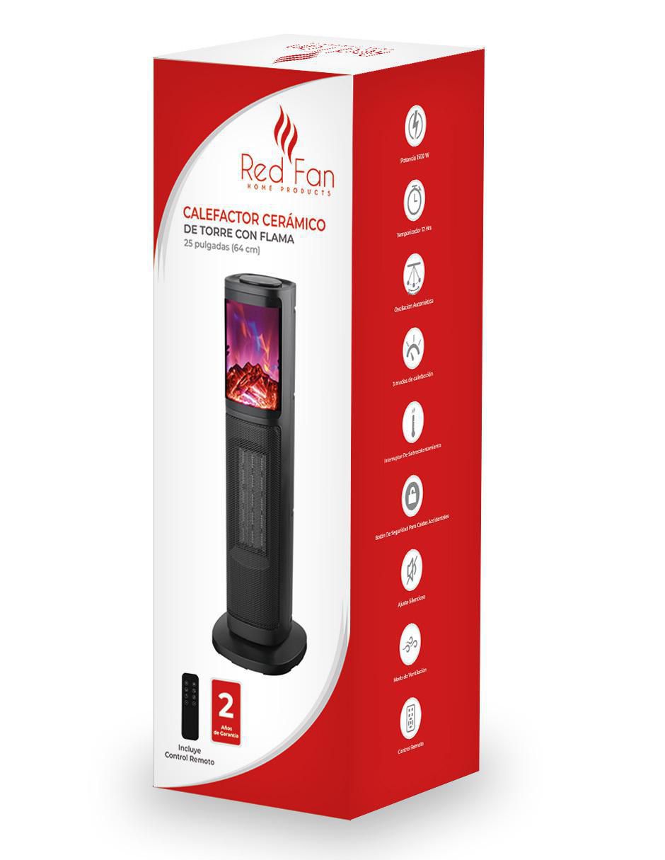 Calefactor torre cerámico eléctrico de 110 V - 127 V 5