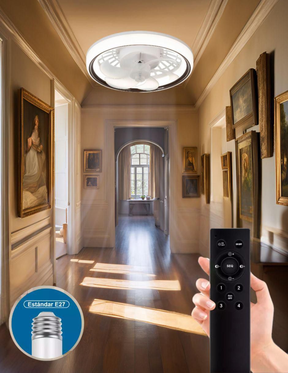 Ventilador de techo con control remoto 4 velocidades 2