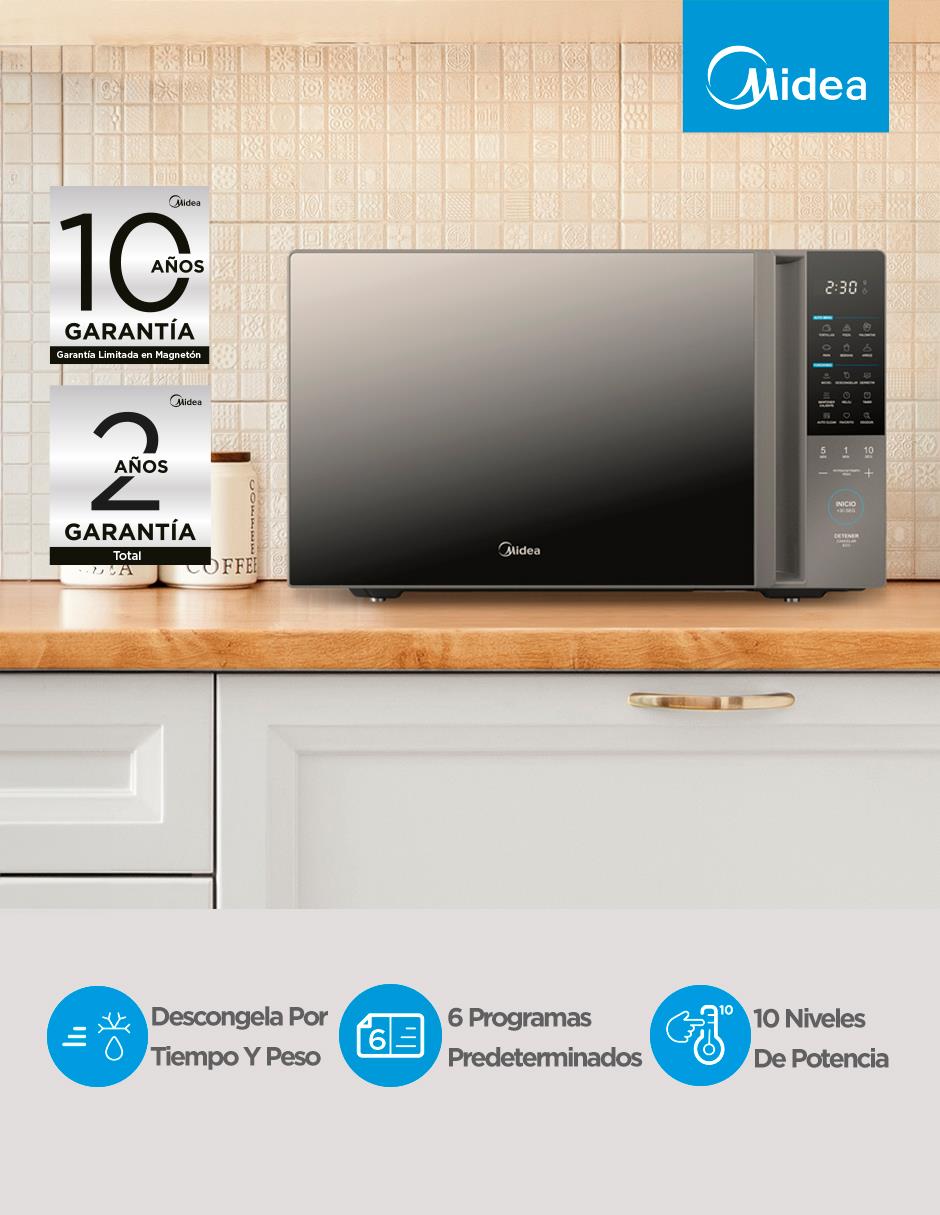 Horno de microondas convencional modelo 
MMDT14S2MG de 1.4 pies 5