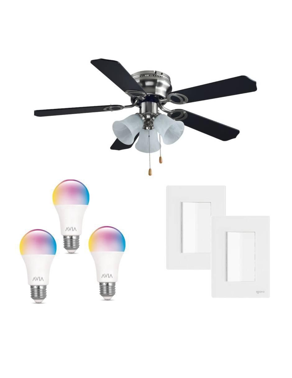 Set ventilador de techo 3 velocidades