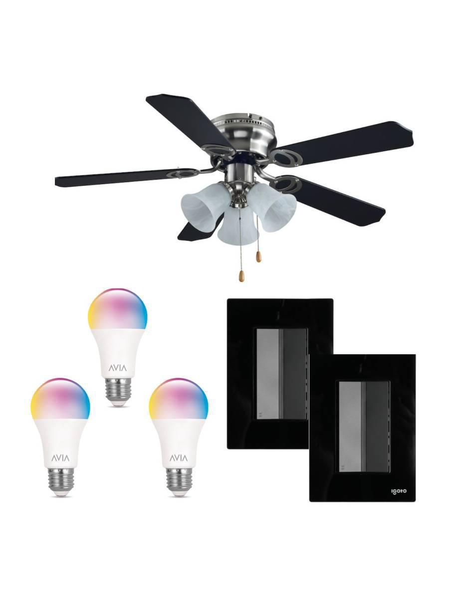 Set ventilador de techo 3 velocidades