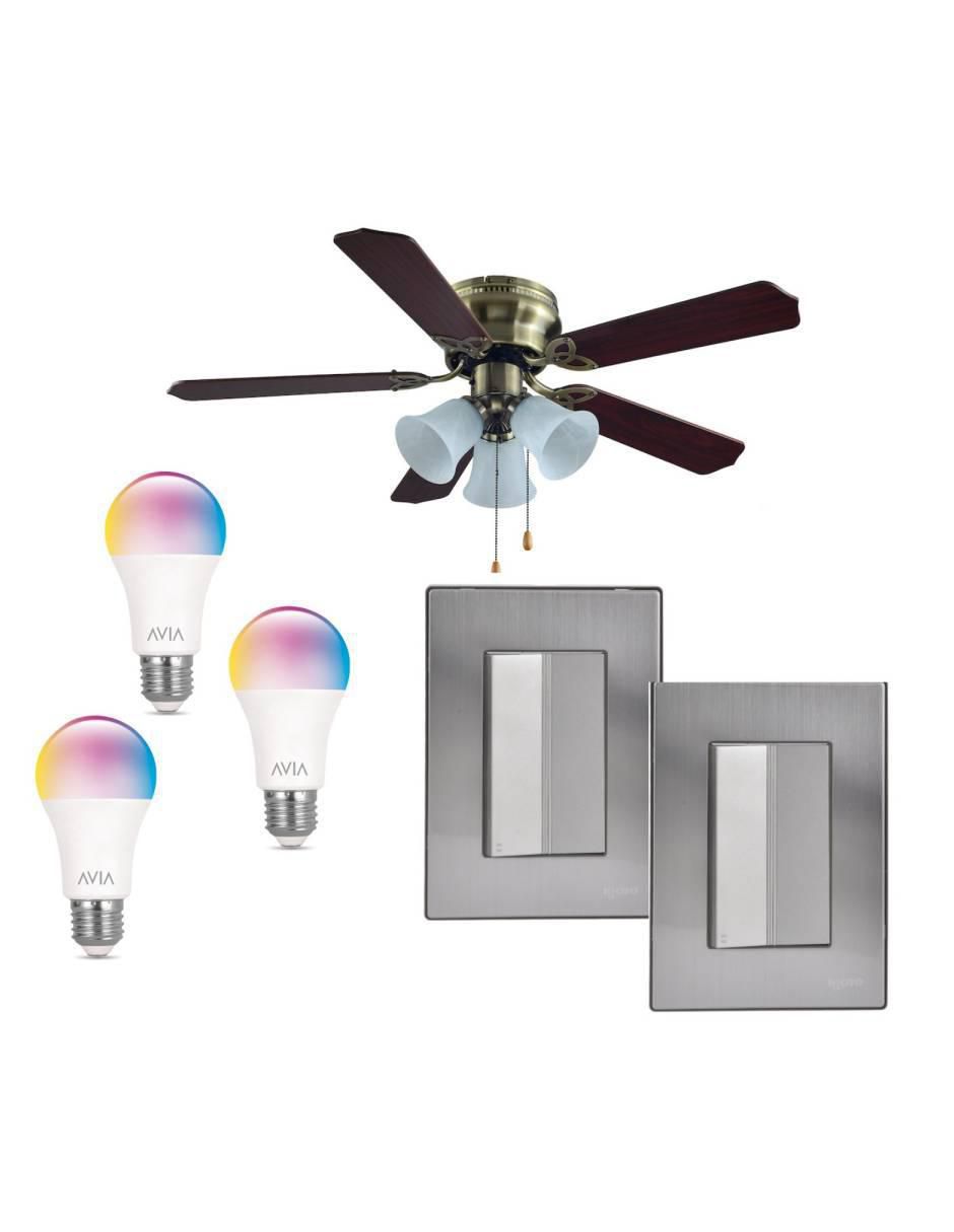 Set ventilador de techo 3 velocidades