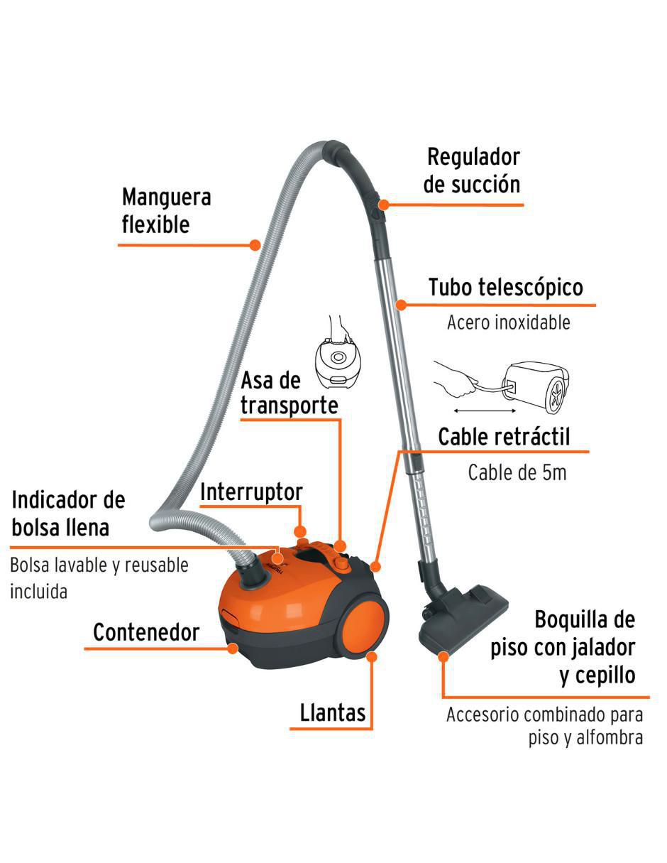 Aspiradora canister asd-120 1 litro 2
