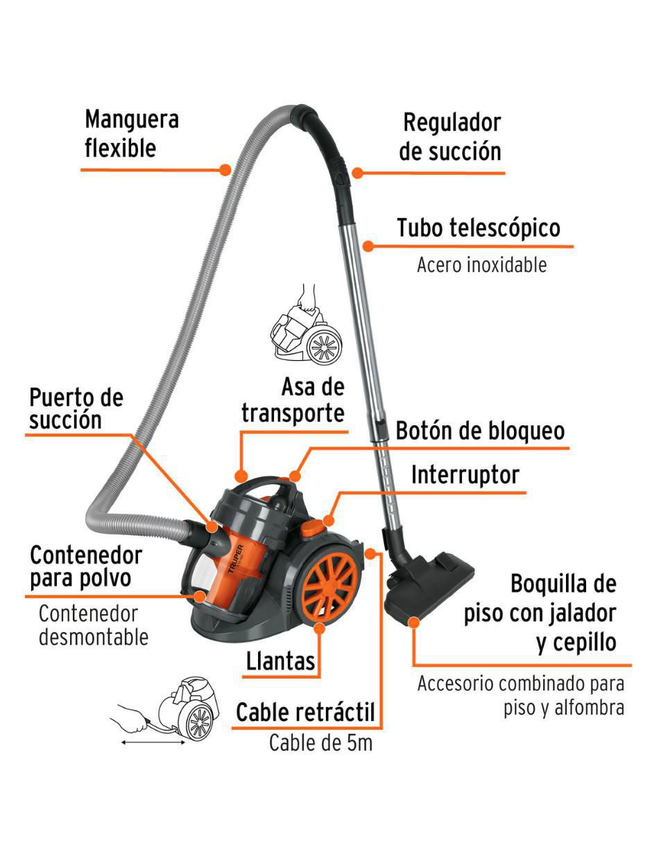Aspiradora canister asd-180 2 litros 2