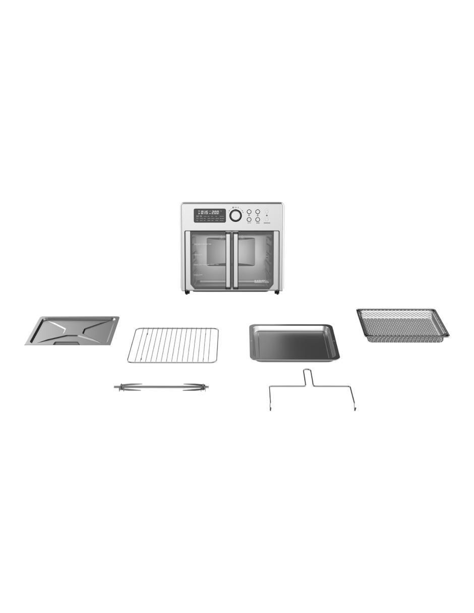 Horno eléctrico H10 puerta francesa 30 L 3