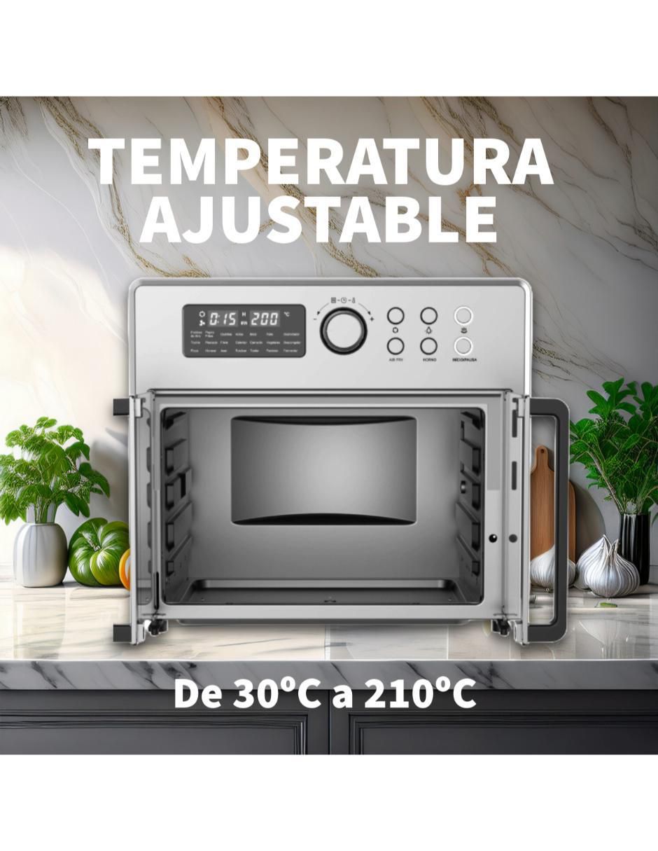 Horno eléctrico H10 puerta francesa 30 L 8