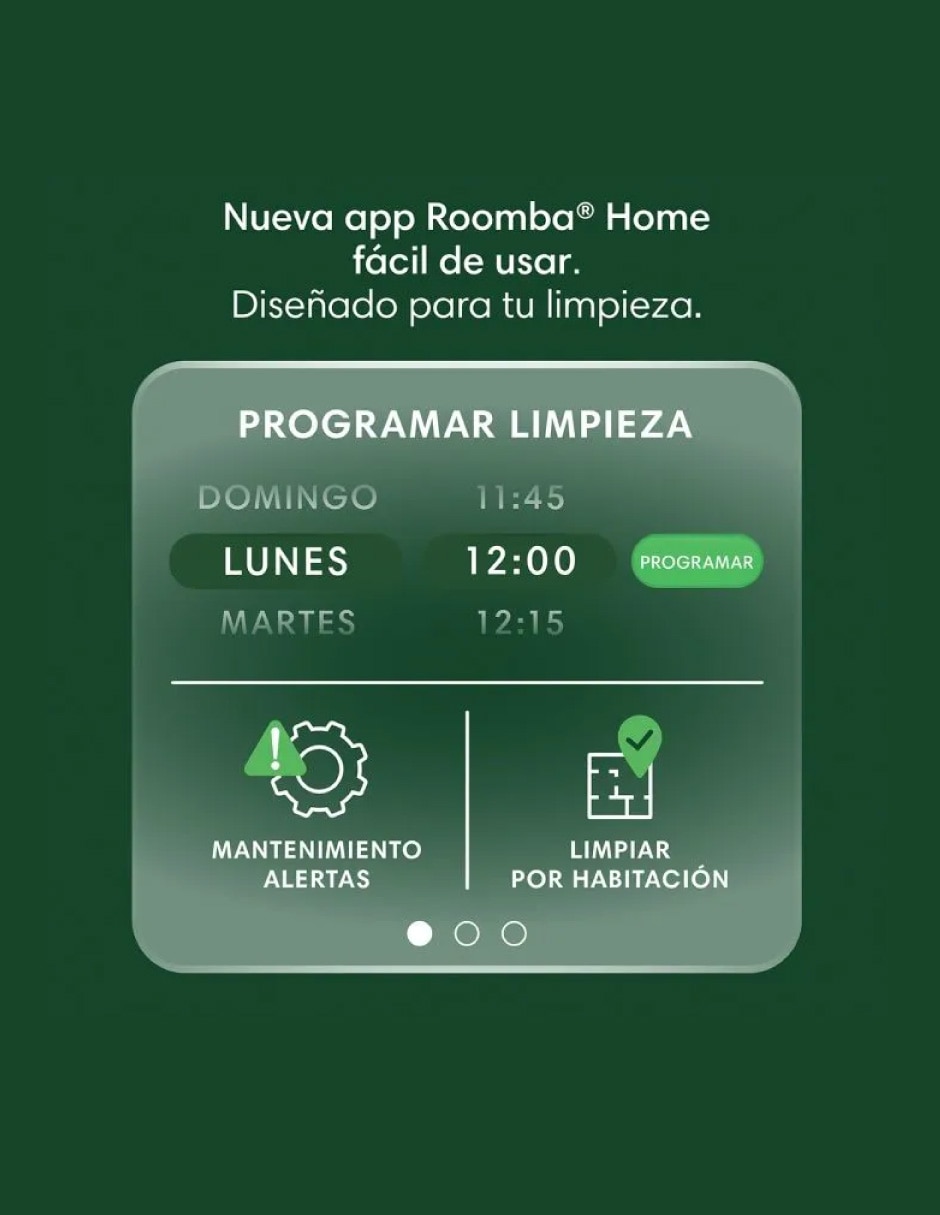 Aspiradora robot roomba combo 105 con conexión wi-fi 0.5 litros 12
