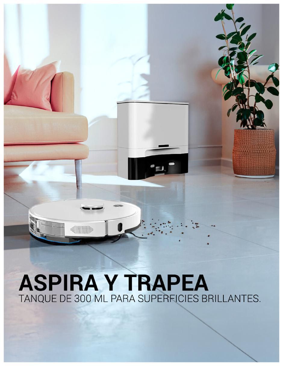 Aspiradora robot d1000 pro 300 ml 6