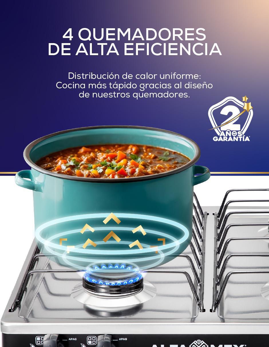 Parrilla 212-4 de acero porcelanizado 2