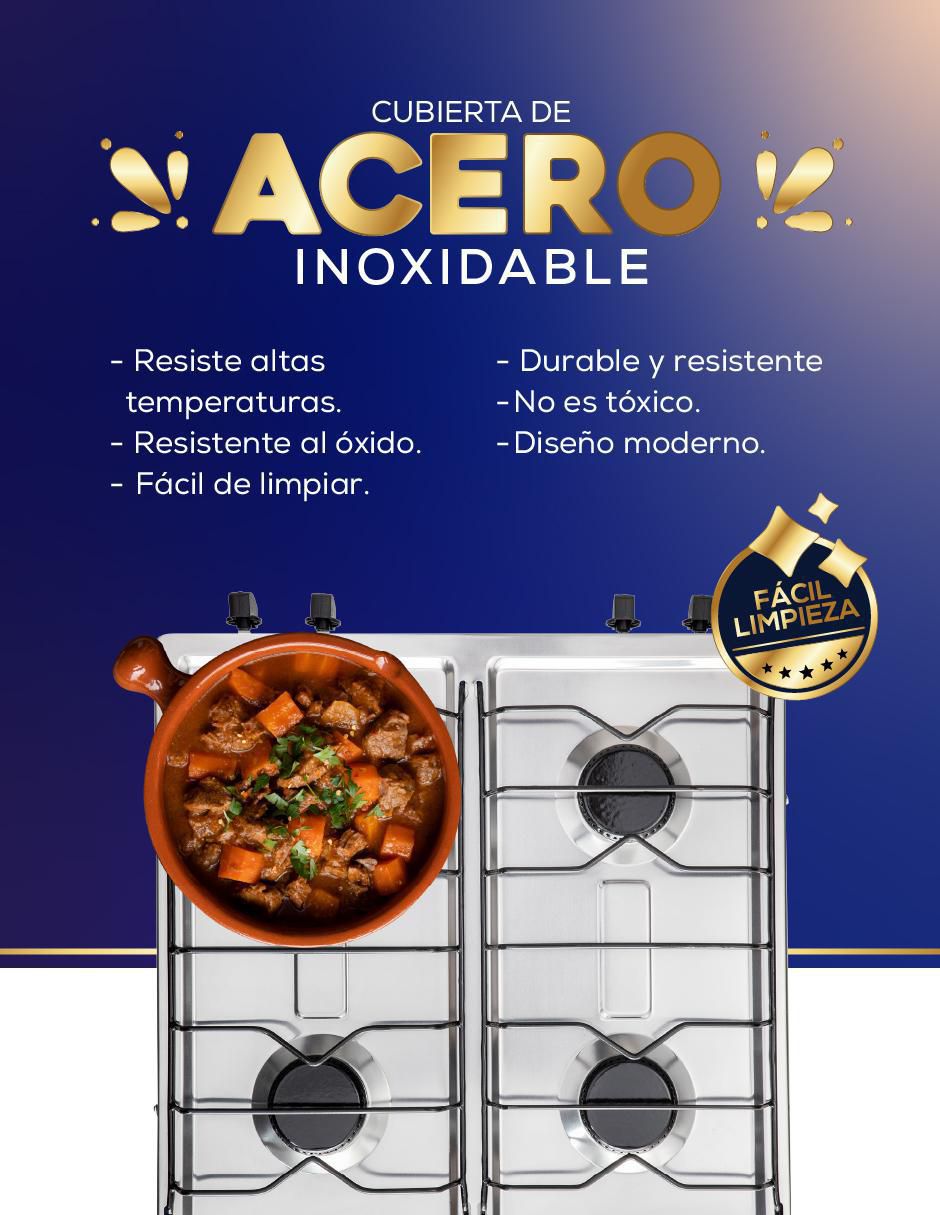 Parrilla 212-4 de acero porcelanizado 3