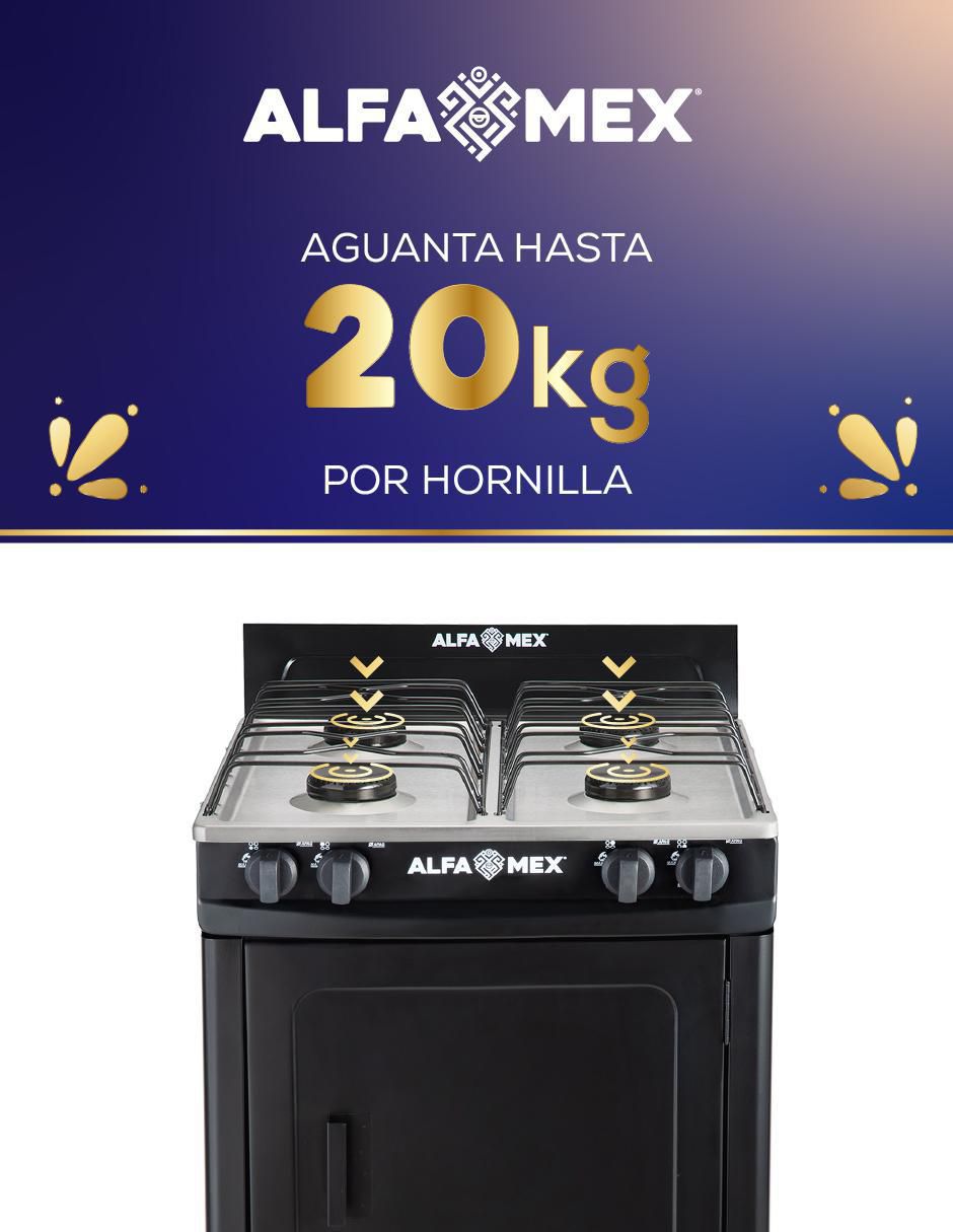 Parrilla 212-4 de acero porcelanizado 5