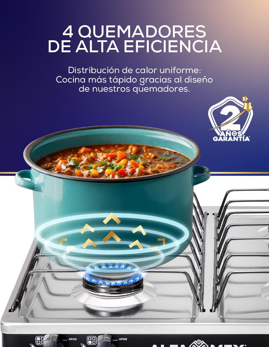 Parrilla 412-4 de acero porcelanizado 2
