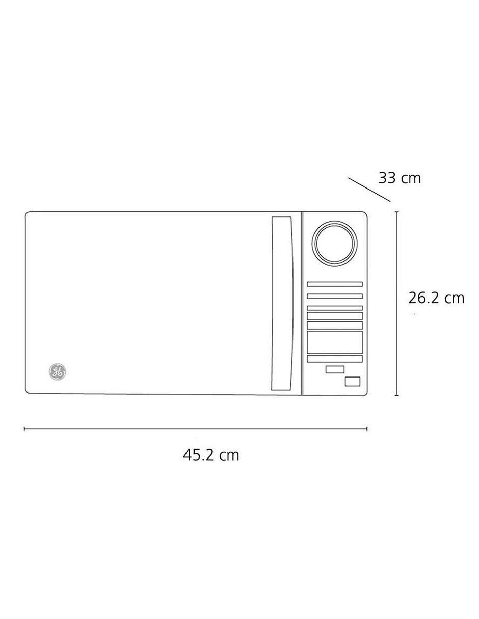 Horno de microondas convencional Jes70 de 0.7 pies 6