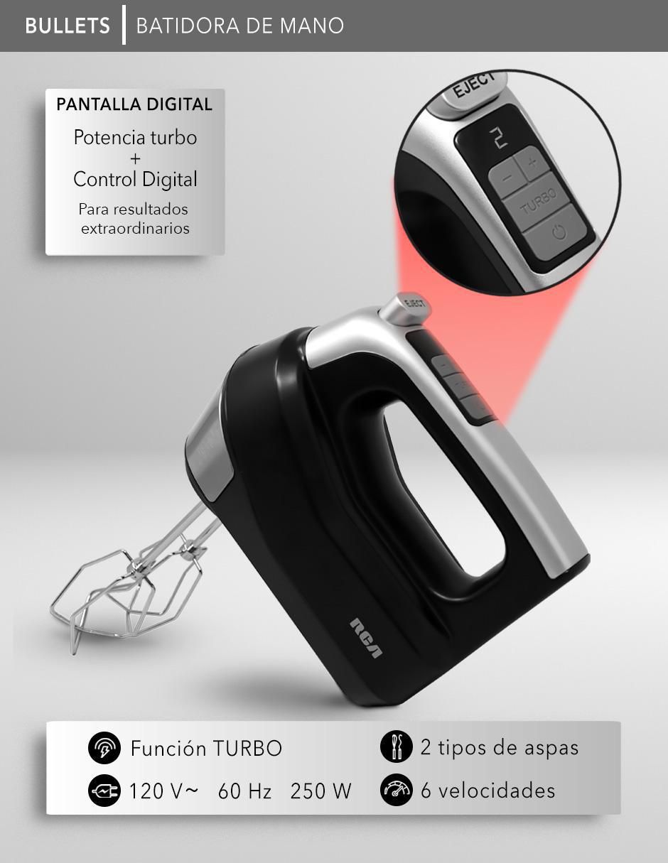 Batidora manual 5 velocidades + 1 turbo RC-73 2