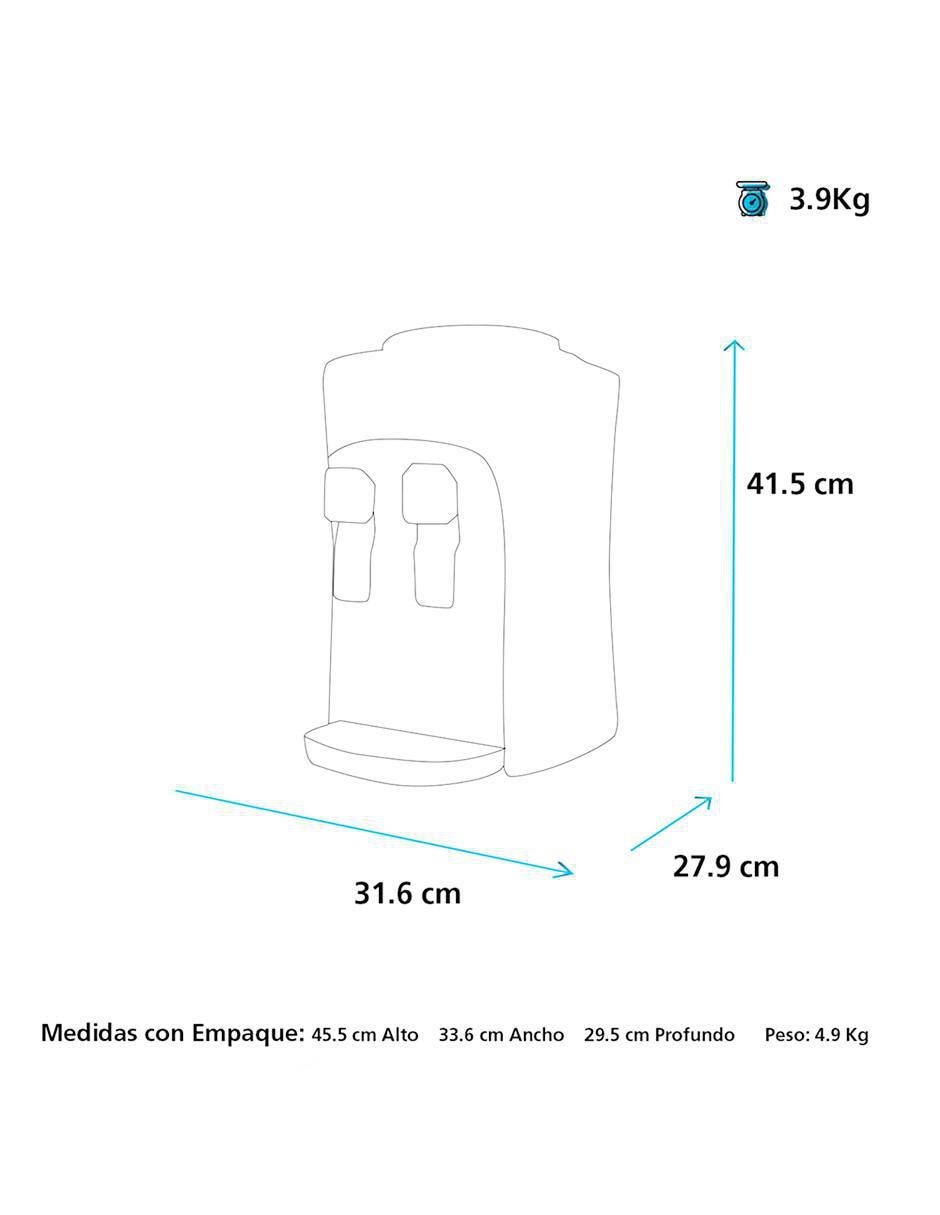 Dispensador de agua eléctrico EMM2PB 3
