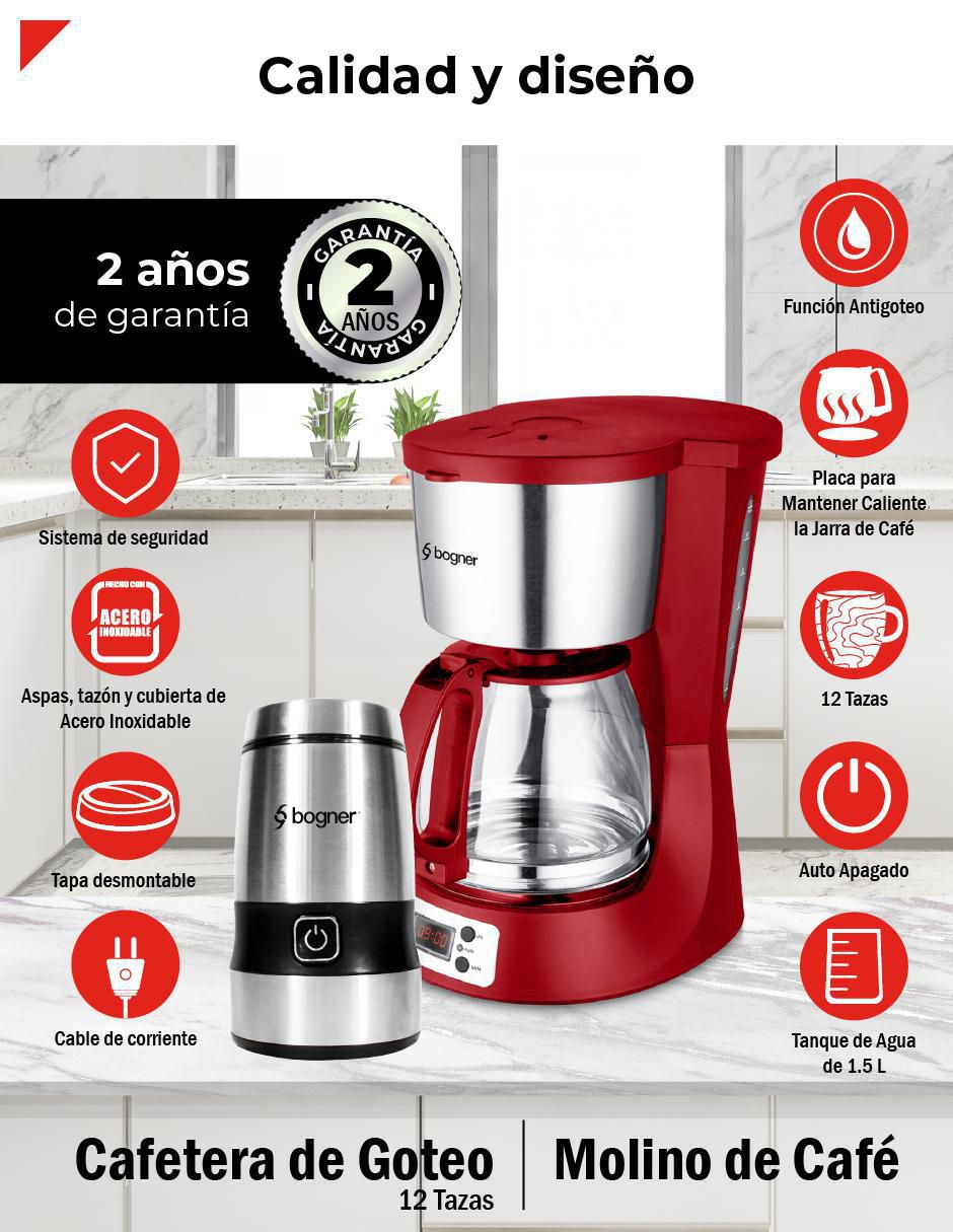 Set cafetera de goteo + molino BDCM12R-BCG01 3