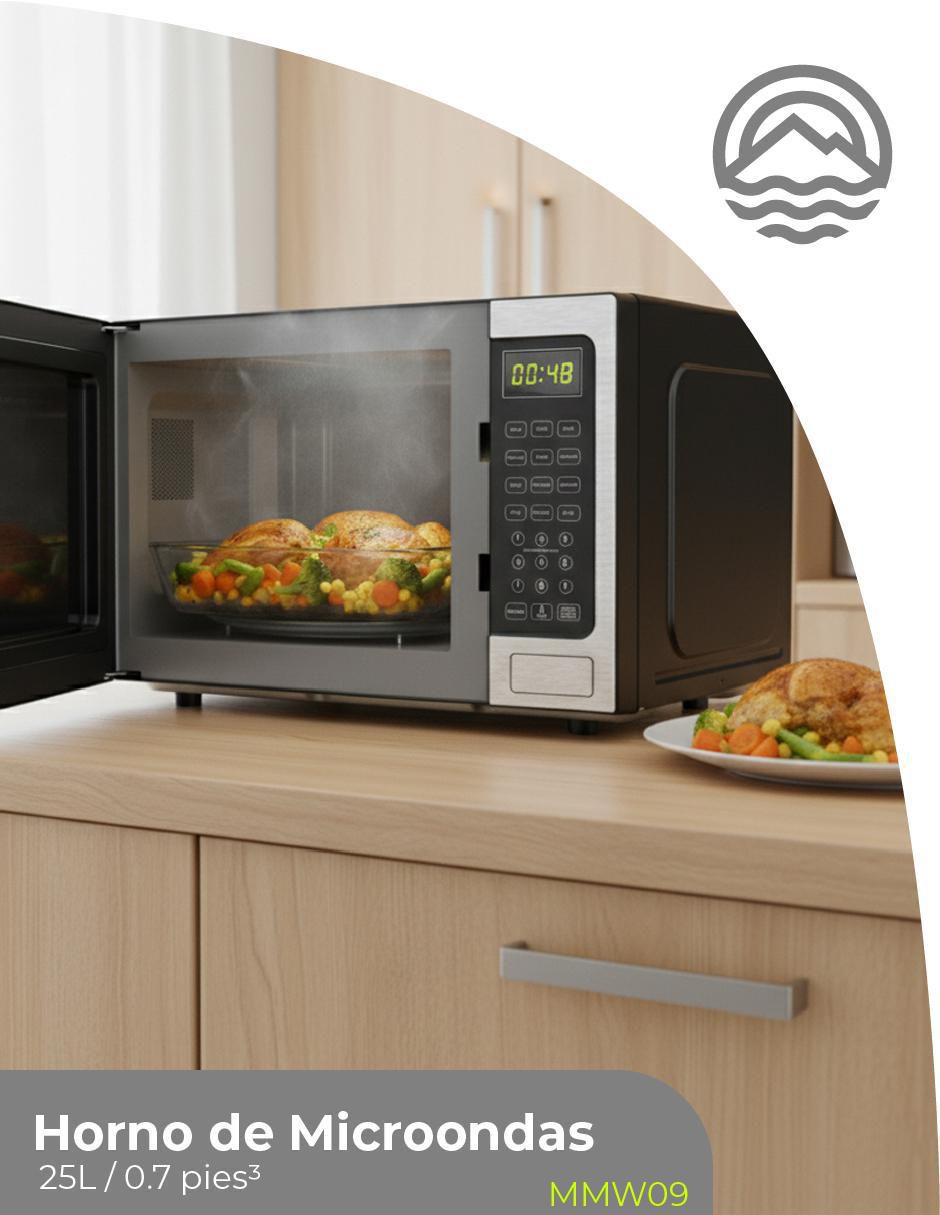 Horno de microondas convencional mmw09 de 0.9 pies 8