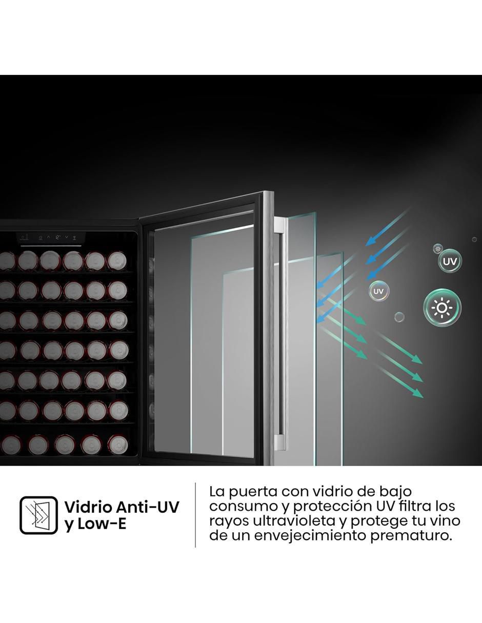 Enfriador de vinos HWS054B1ASD capacidad de 50 a 59 botellas 3