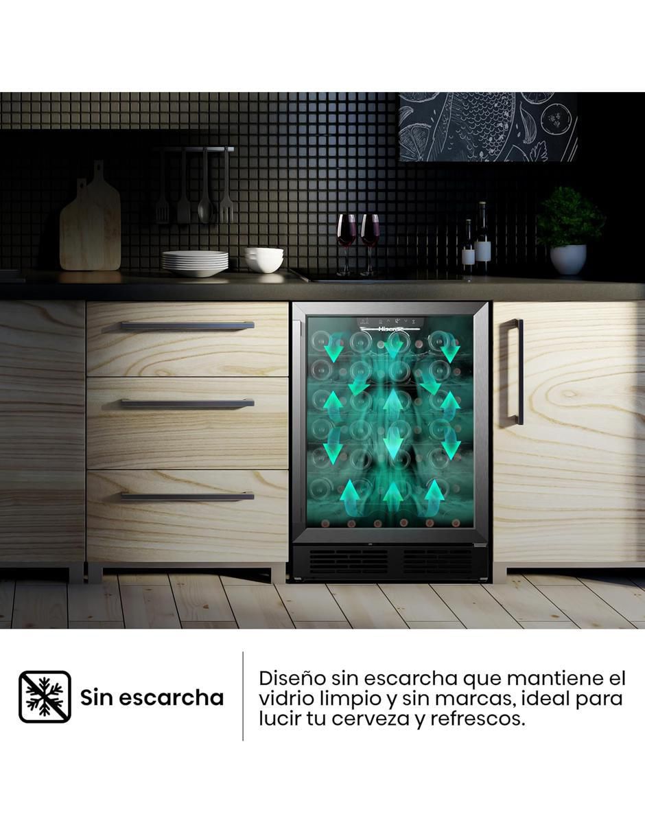 Enfriador de vinos HWS054B1ASD capacidad de 50 a 59 botellas 5