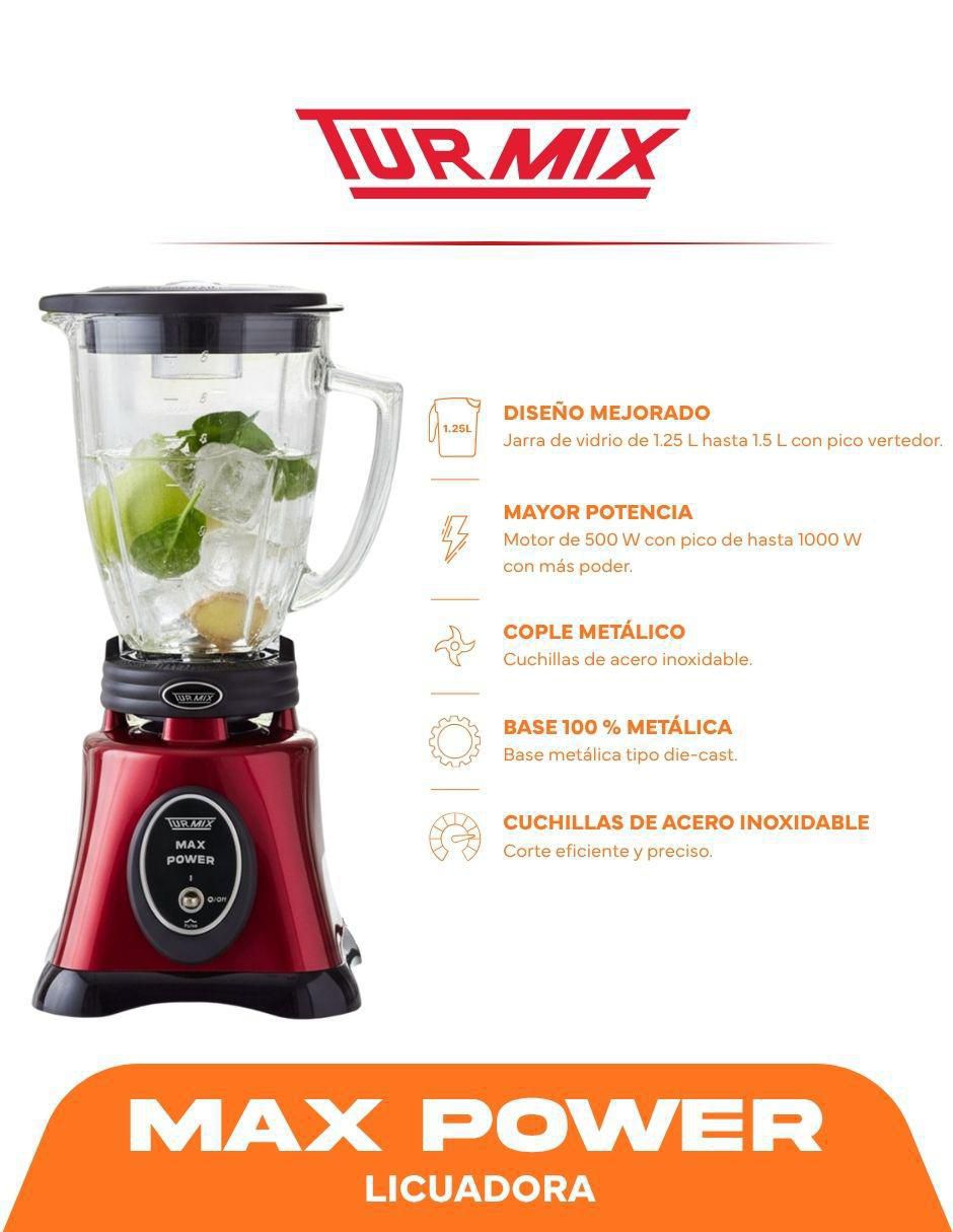Licuadora Max Power 1 velocidad 2