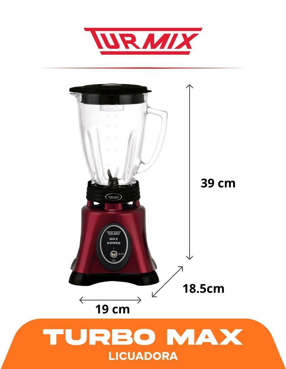 Licuadora Max Power 1 velocidad 4