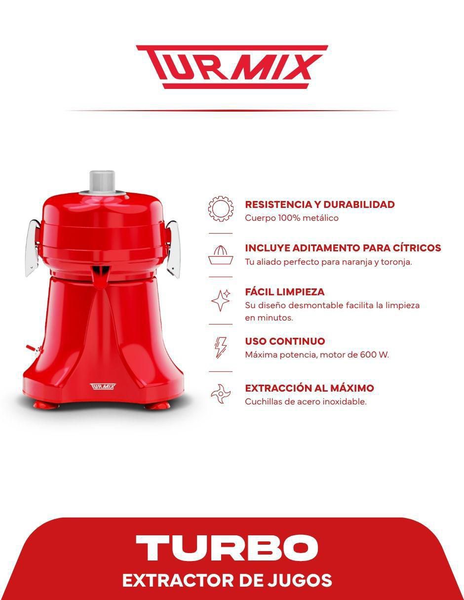 Extractor de jugo Turbo 600 w 2