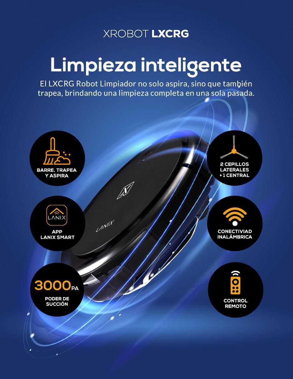Aspiradora robot xrobot lxcrg 0.45 litros 3