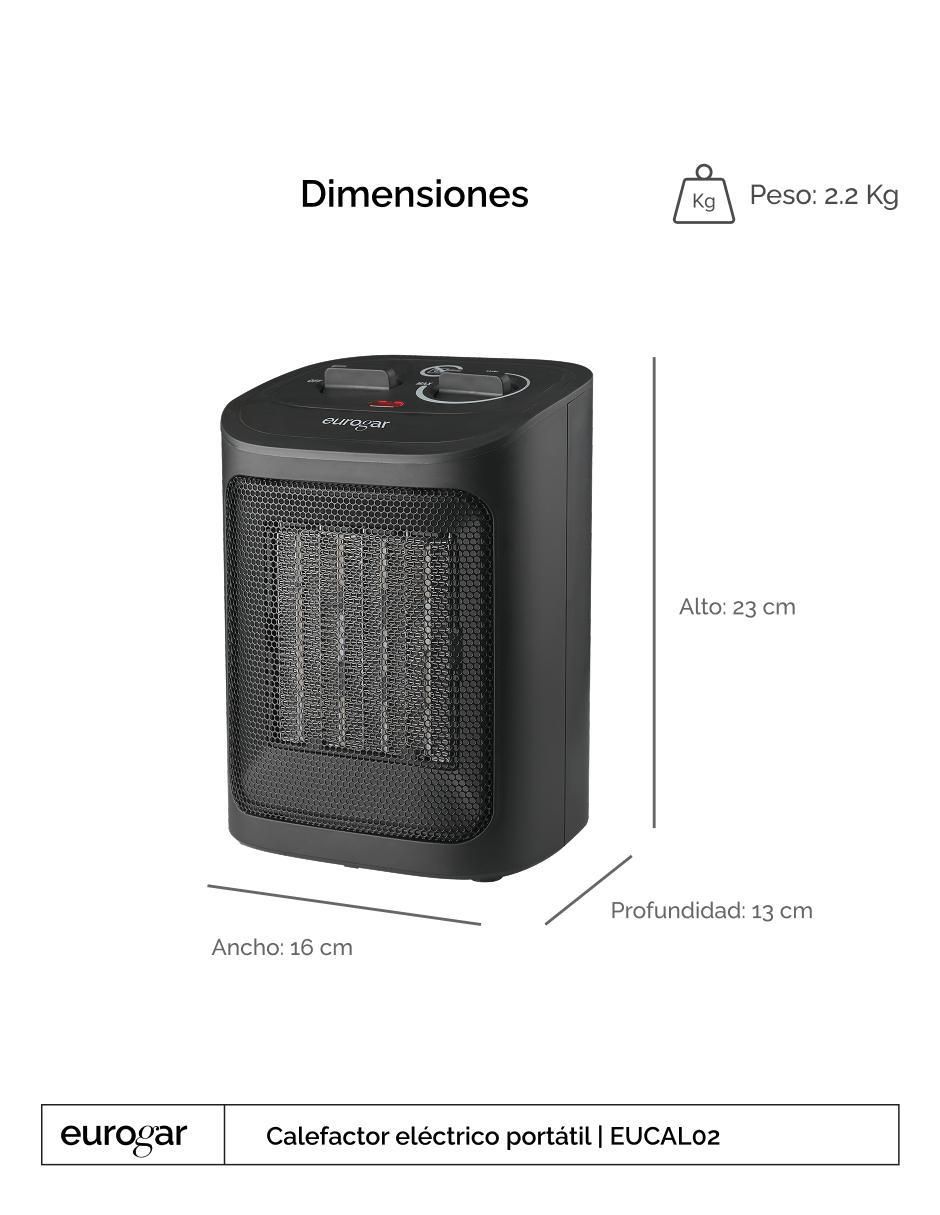 Calefactor portátil eléctrico de 127 V 5
