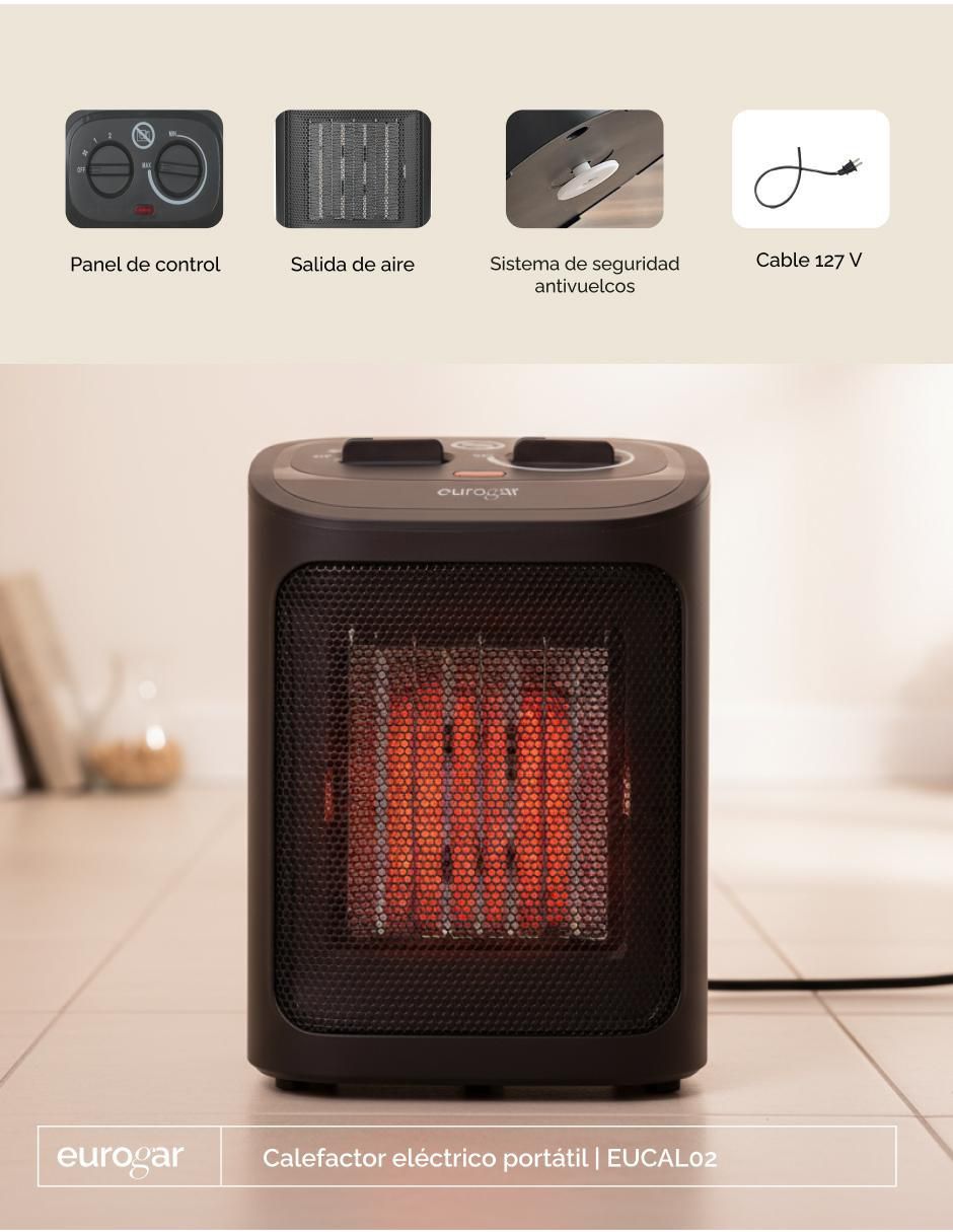 Calefactor portátil eléctrico de 127 V 3