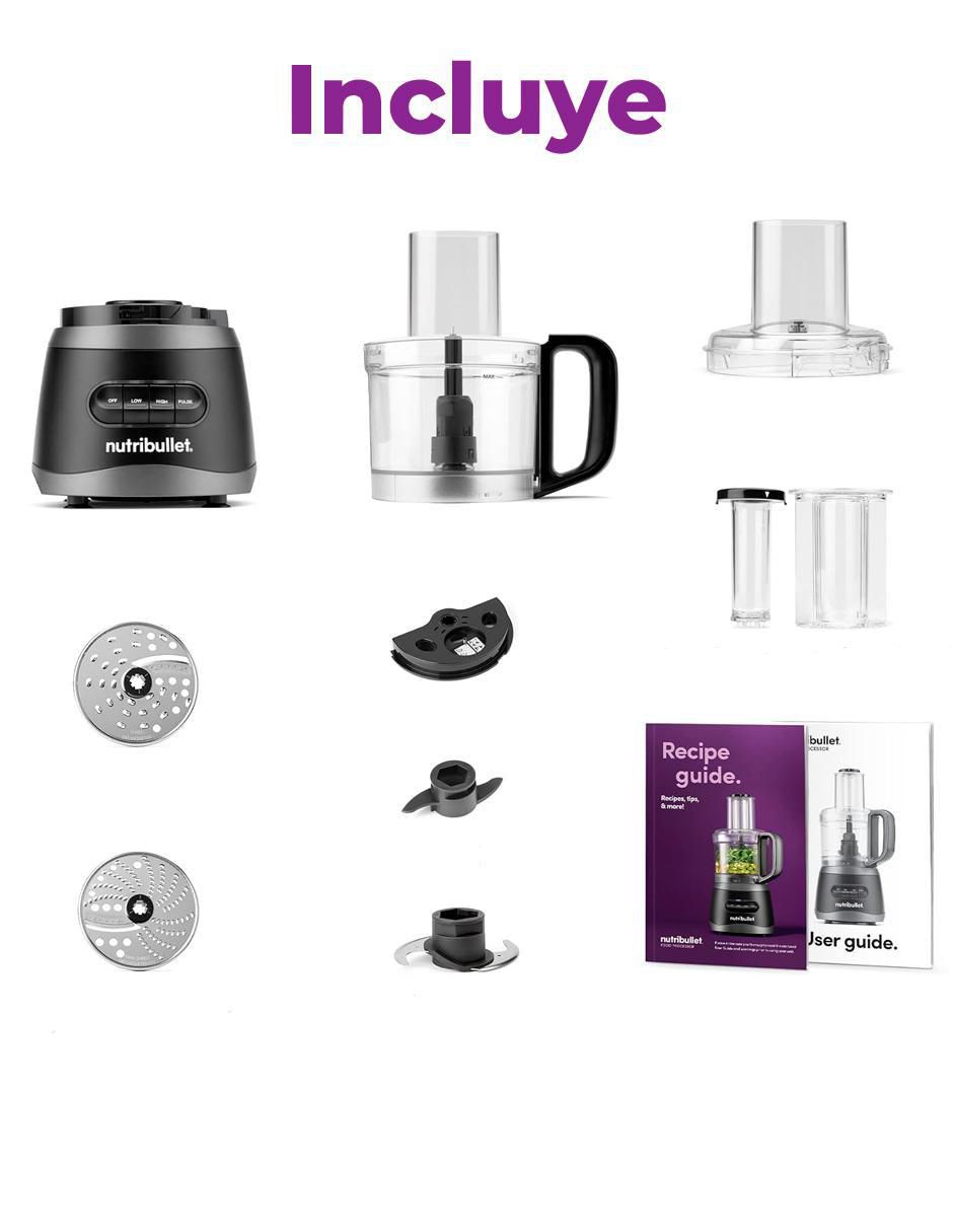 Procesador de alimentos cuchillas de acero inoxidable 3