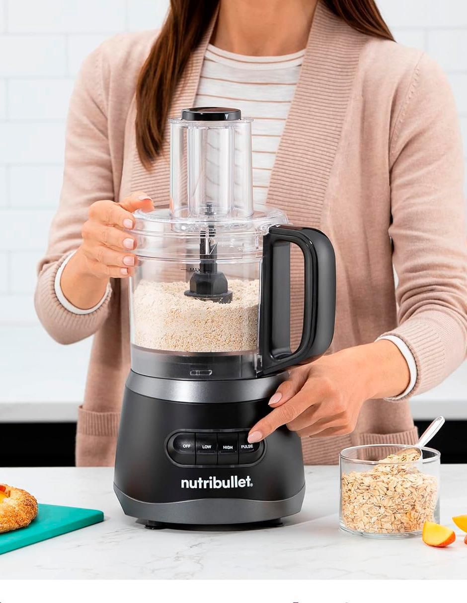 Procesador de alimentos cuchillas de acero inoxidable 7