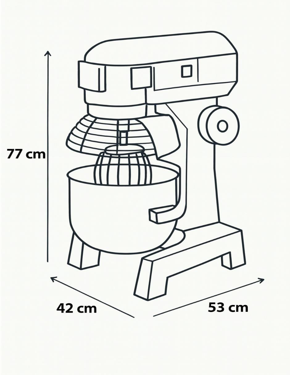 Batidora industrial 3 velocidades PD109 6