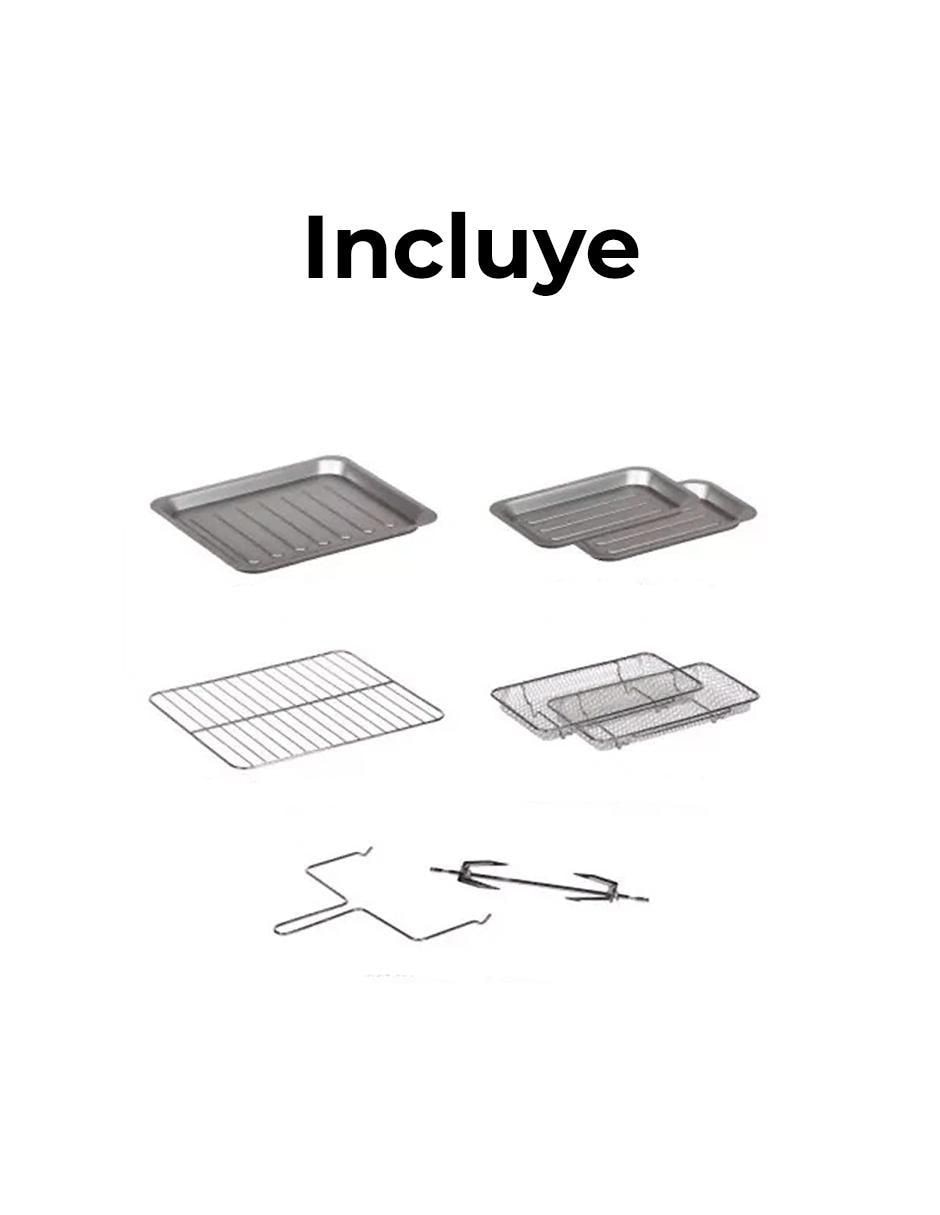 Horno eléctrico freidora 400718-02 French Door 23 L 2