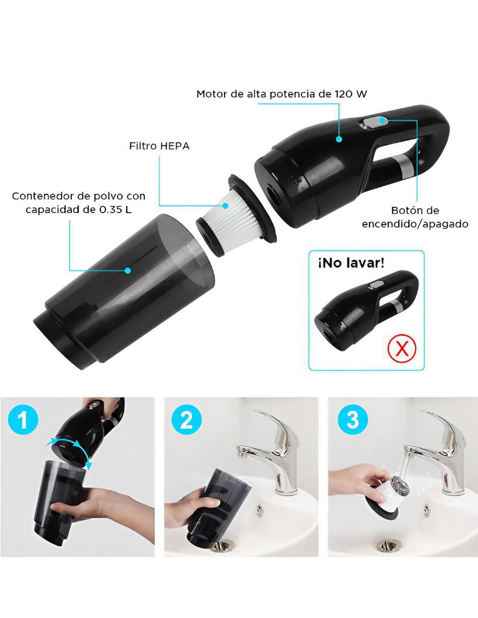 Aspiradora de mano 1 litro 3