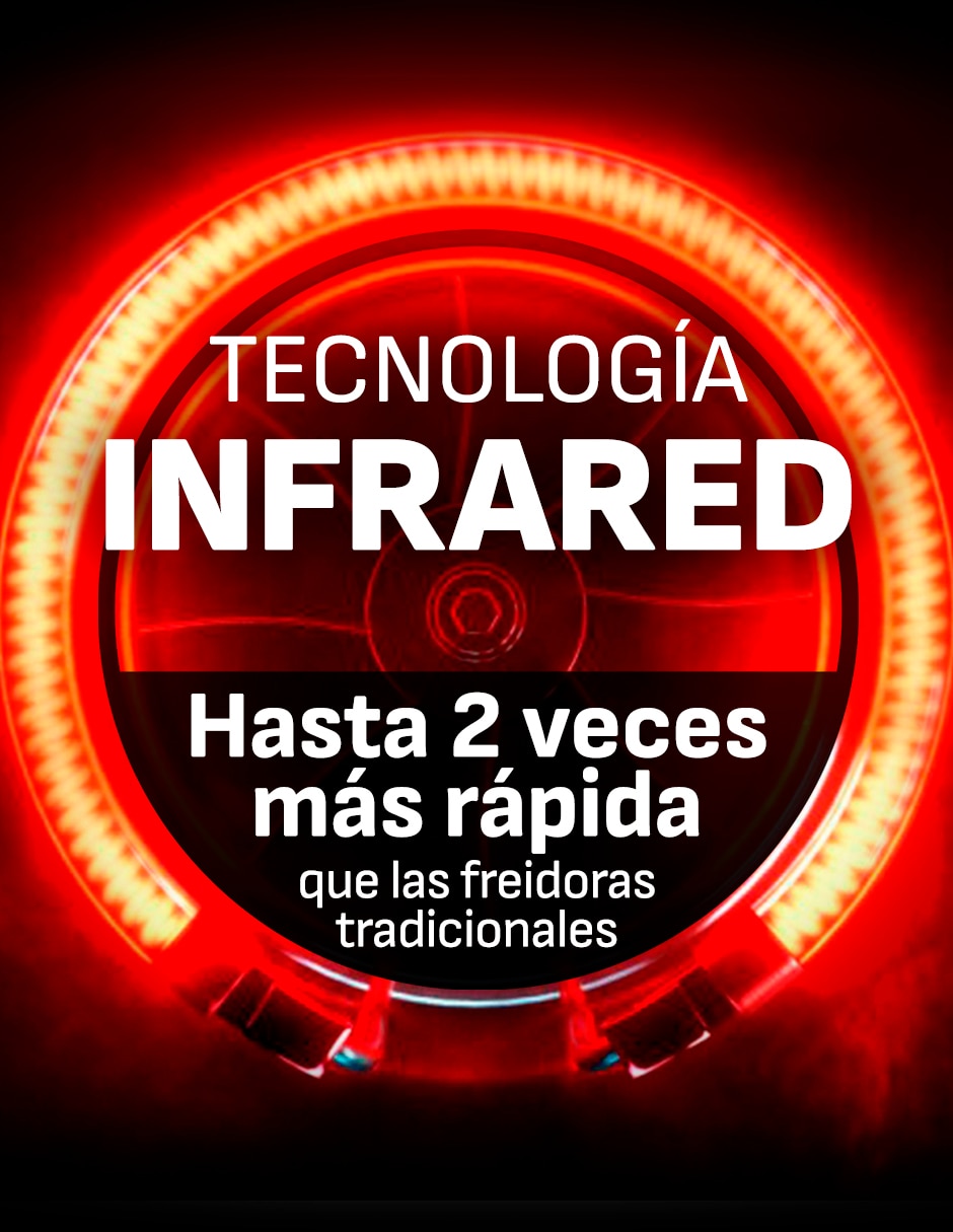 Freidora de aire con compartimento único Infrared 7 L EY8328X0 10
