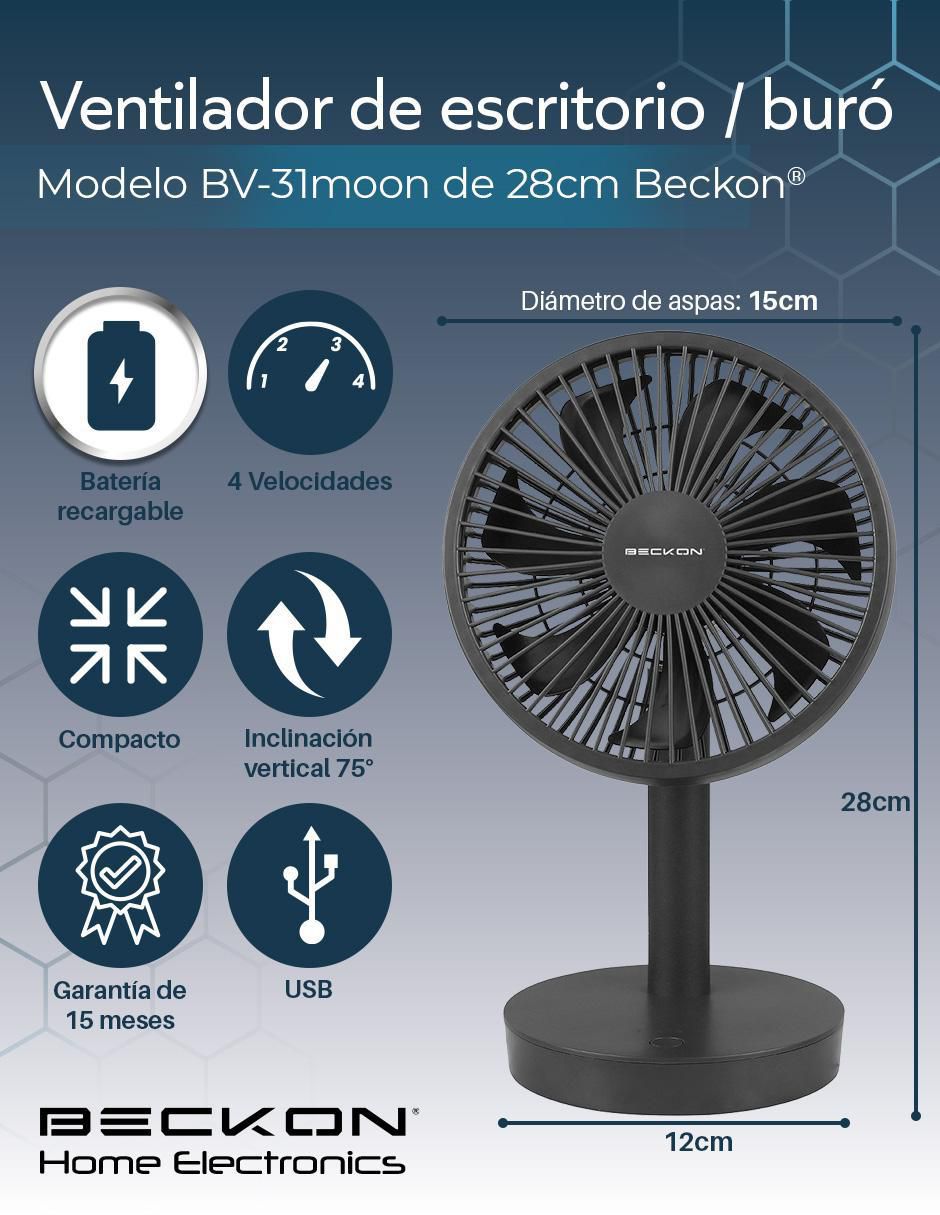 Ventilador de escritorio 4 velocidades 8