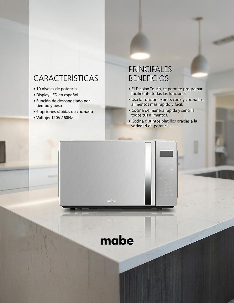 Horno de microondas convencional modelo HMM15SJW de 1.5 pies 3