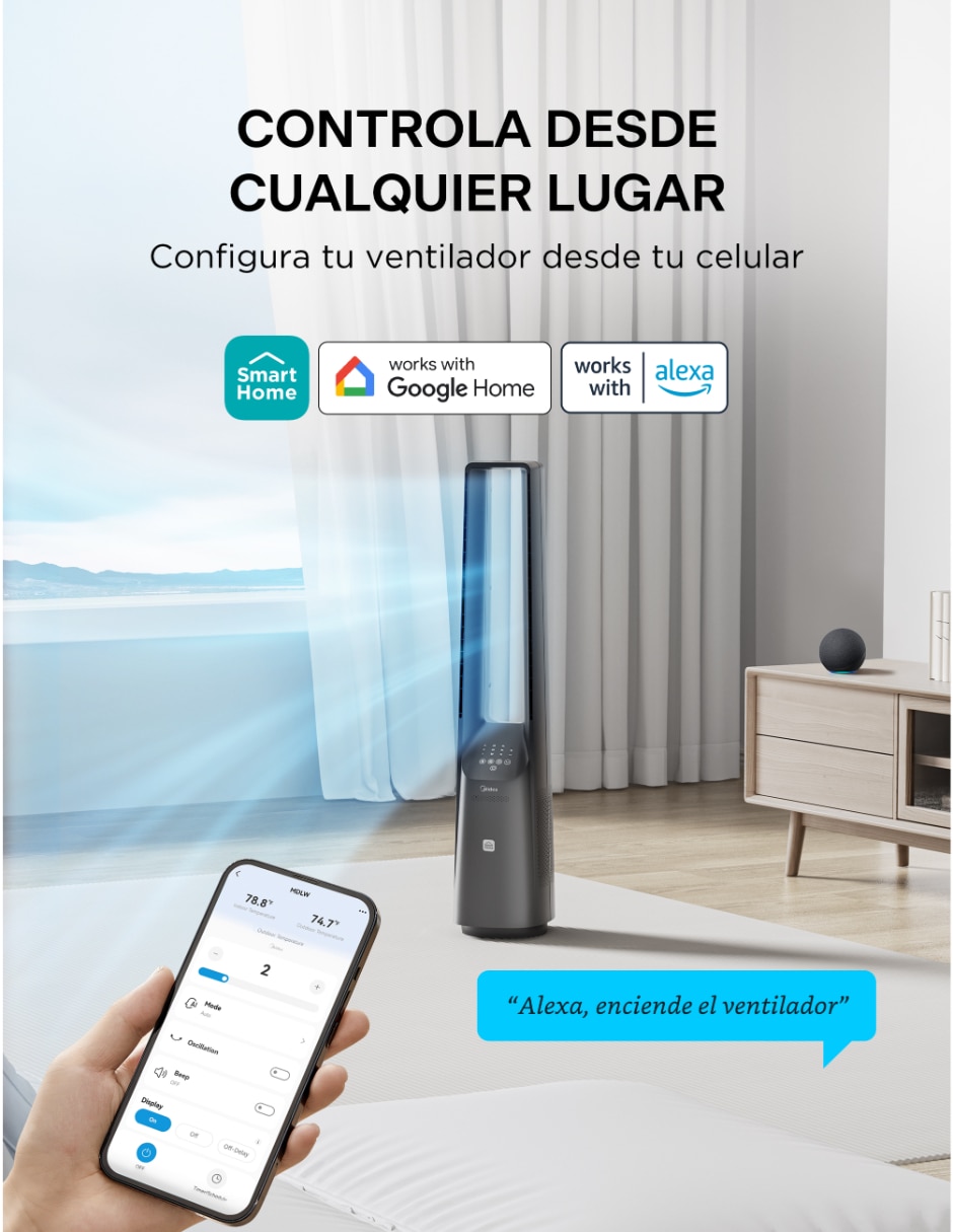 Ventilador de pedestal con control remoto 6 velocidades 13