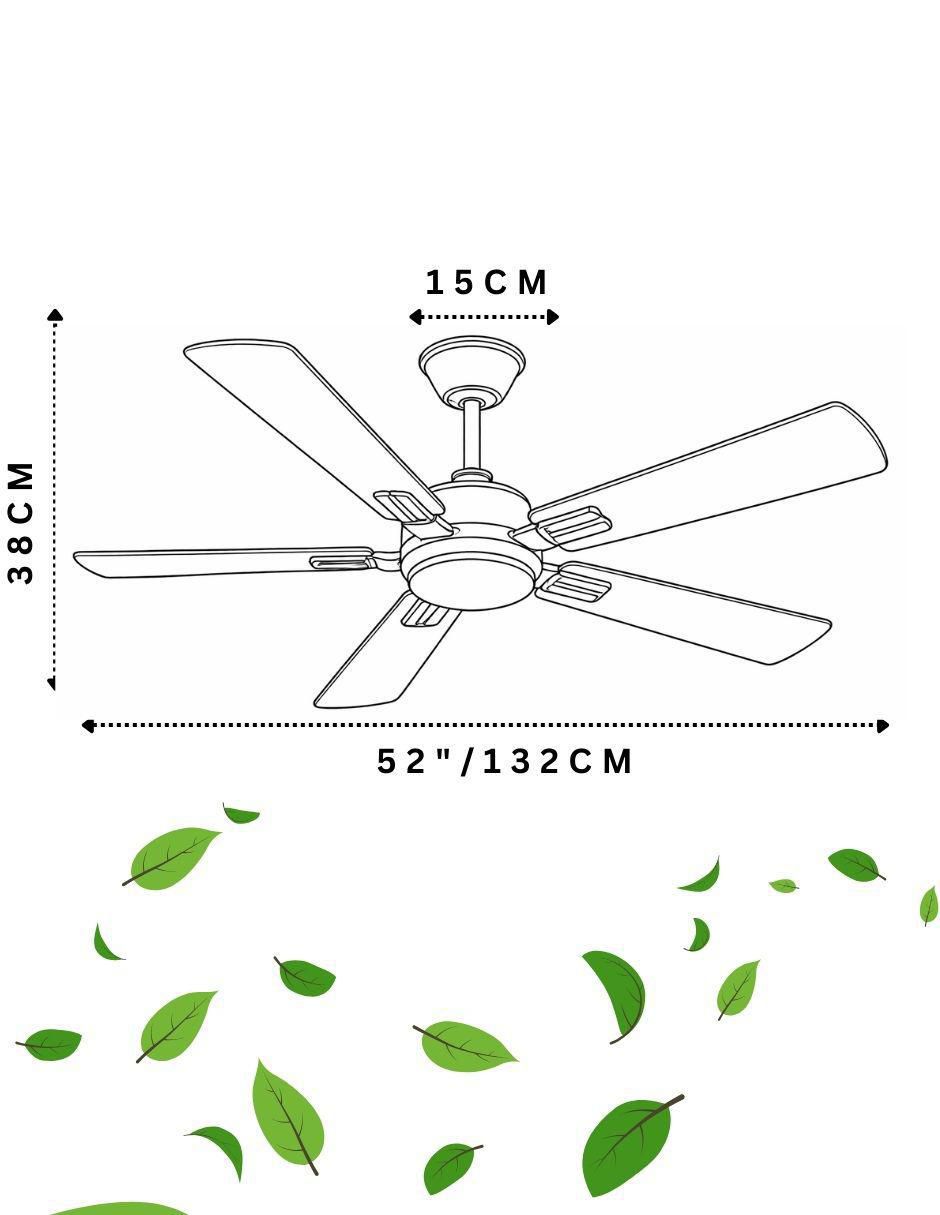 Ventilador de techo con control remoto 6 velocidades 8