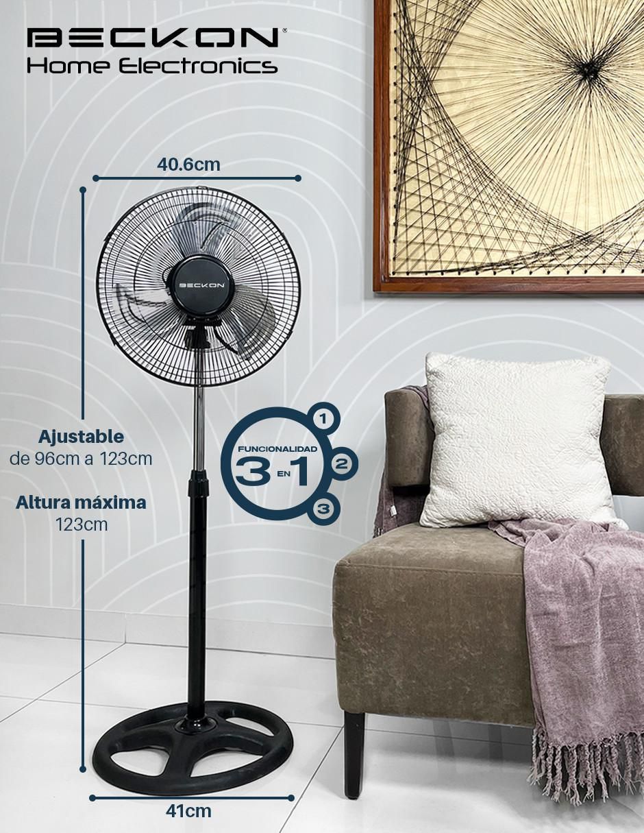 Ventilador de pedestal 3 velocidades 8