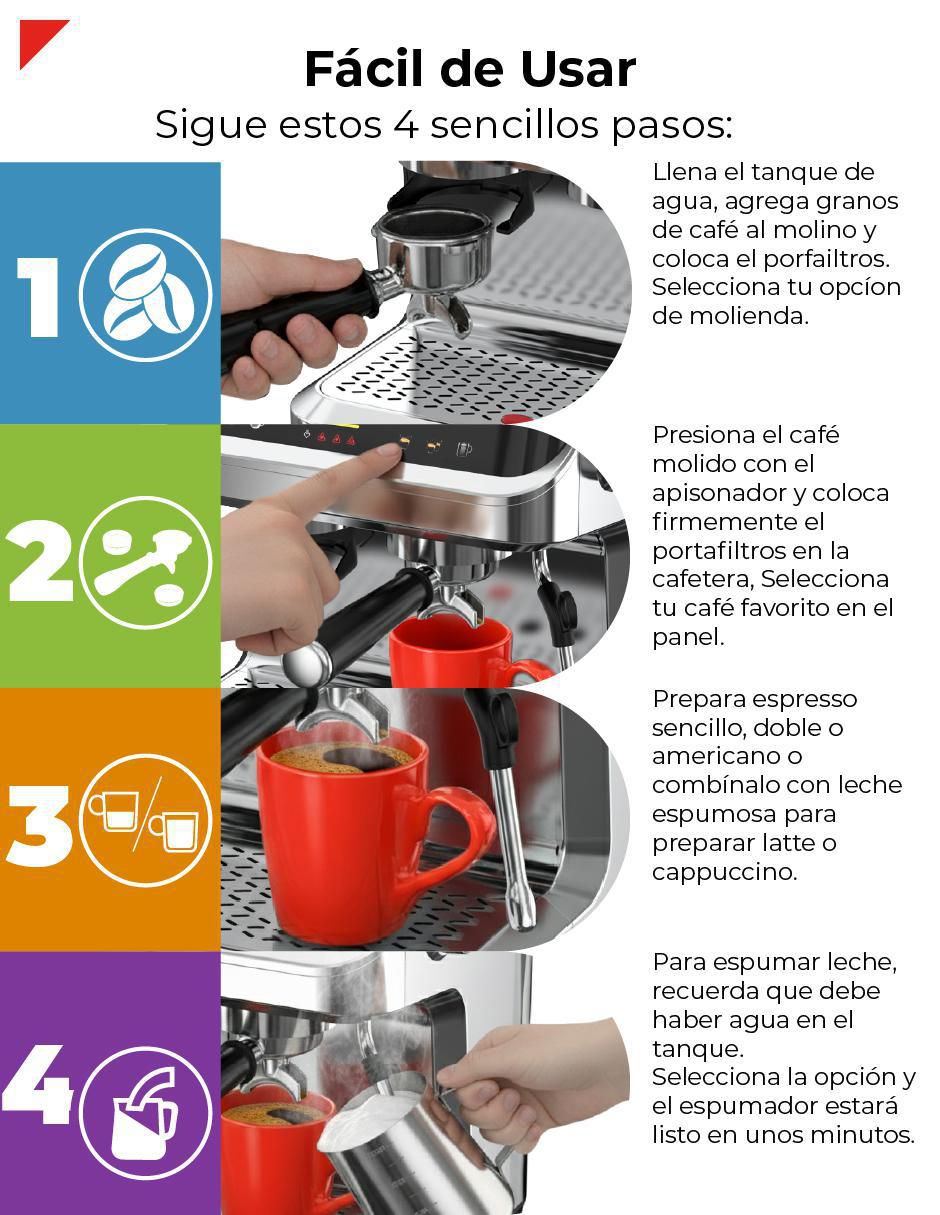 Cafetera con molino BECM01 4
